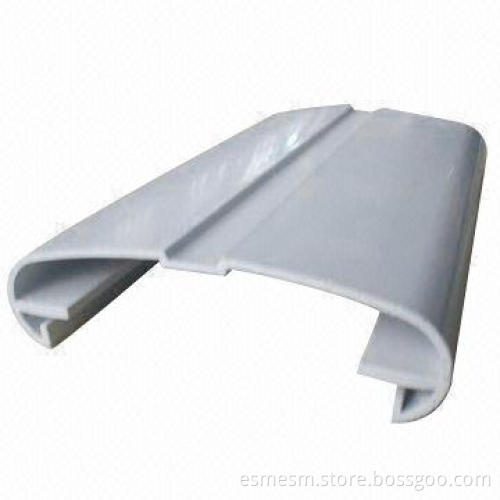 Plastic extrusion profile, made of PVC, UV- and pressure-resistant